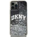 Etui DKNY Liquid Glitter Big Logo na iPhone 12 Pro/12 - czarne