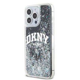 Etui DKNY Liquid Glitter Big Logo na iPhone 13 Pro Max - czarne