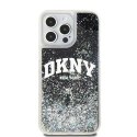 Etui DKNY Liquid Glitter Big Logo na iPhone 13 Pro Max - czarne