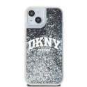 Etui DKNY Liquid Glitter Big Logo na iPhone 14 / 15 / 13 - czarne