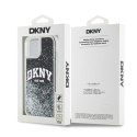 Etui DKNY Liquid Glitter Big Logo na iPhone 14 / 15 / 13 - czarne