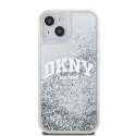 Etui DKNY Liquid Glitter Big Logo na iPhone 15 / 14 / 13 - białe