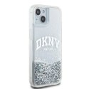 Etui DKNY Liquid Glitter Big Logo na iPhone 15 / 14 / 13 - białe