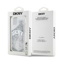 Etui DKNY Liquid Glitter Big Logo na iPhone 15 / 14 / 13 - białe