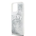 Etui DKNY Liquid Glitter Big Logo na iPhone 15 Pro Max - białe