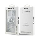 Etui DKNY Liquid Glitter Big Logo na iPhone 15 Pro Max - białe