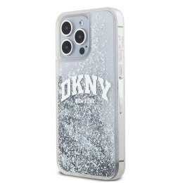 Etui DKNY Liquid Glitter Big Logo na iPhone 15 Pro - białe