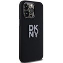 Etui DKNY Liquid Silicone Metal Logo na iPhone 15 Pro - czarne