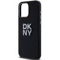 Etui DKNY Liquid Silicone Metal Logo na iPhone 15 Pro - czarne