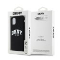 Etui DKNY Liquid Silicone White Printed Logo MagSafe na iPhone 11 / Xr - czarne