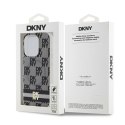 Etui DKNY IML Checkered Mono Pattern & Printed Stripes MagSafe na iPhone 13 Pro / 13 - czarne