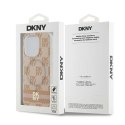 Etui DKNY IML Checkered Mono Pattern & Printed Stripes MagSafe na iPhone 13 Pro / 13 - różowe