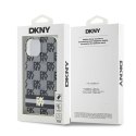 Etui DKNY IML Checkered Mono Pattern & Printed Stripes MagSafe na iPhone 15 Plus / 14 Plus - czarne