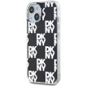 Etui DKNY IML Checkered Mono Pattern na iPhone 15 / 14 / 13 - czarne