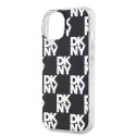 Etui DKNY IML Checkered Mono Pattern na iPhone 15 / 14 / 13 - czarne