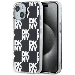 Etui DKNY IML Checkered Mono Pattern na iPhone 15 Plus / 14 Plus - czarne