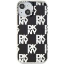 Etui DKNY IML Checkered Mono Pattern na iPhone 15 Plus / 14 Plus - czarne