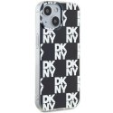 Etui DKNY IML Checkered Mono Pattern na iPhone 15 Plus / 14 Plus - czarne