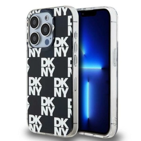 Etui DKNY IML Checkered Mono Pattern na iPhone 15 Pro Max - czarne