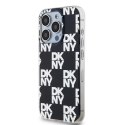 Etui DKNY IML Checkered Mono Pattern na iPhone 15 Pro Max - czarne