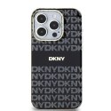 Etui DKNY IML Mono & Stripe MagSafe na iPhone 11 / Xr - czarne