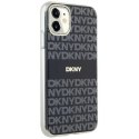 Etui DKNY IML Mono & Stripe MagSafe na iPhone 11 / Xr - czarne