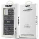 Etui DKNY IML Mono & Stripe MagSafe na iPhone 11 / Xr - czarne