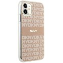 Etui DKNY IML Mono & Stripe MagSafe na iPhone 11 / Xr - różowe