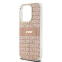 Etui DKNY IML Mono & Stripe MagSafe na iPhone 13 Pro / 13 - różowe