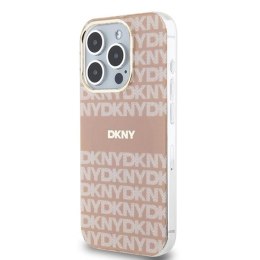 Etui DKNY IML Mono & Stripe MagSafe na iPhone 14 Pro Max - różowe