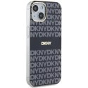 Etui DKNY IML Mono & Stripe MagSafe na iPhone 15 / 14 / 13 - czarne