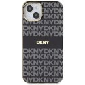 Etui DKNY IML Mono & Stripe MagSafe na iPhone 15 Plus / 14 Plus - czarne