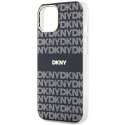 Etui DKNY IML Mono & Stripe MagSafe na iPhone 15 Plus / 14 Plus - czarne