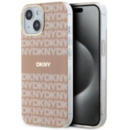 Etui DKNY IML Mono & Stripe MagSafe na iPhone 15 Plus / 14 Plus - różowe