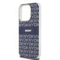 Etui DKNY IML Mono & Stripe MagSafe na iPhone 15 Pro - niebieskie