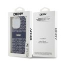 Etui DKNY IML Mono & Stripe MagSafe na iPhone 15 Pro - niebieskie