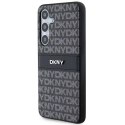 Etui DKNY Leather Mono Stripe & Metal Logo na Samsung Galaxy S24+ - czarne