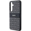 Etui DKNY Leather Mono Stripe & Metal Logo na Samsung Galaxy S24+ - czarne