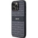 Etui DKNY Leather Mono Stripe & Metal Logo na iPhone 14 Pro Max - czarne