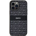 Etui DKNY Leather Mono Stripe & Metal Logo na iPhone 14 Pro Max - czarne