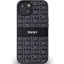 Etui DKNY Leather Mono Stripe & Metal Logo na iPhone 15 / 14 / 13 - czarne