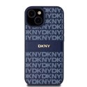 Etui DKNY Leather Mono Stripe & Metal Logo na iPhone 15 / 14 / 13 - niebieskie