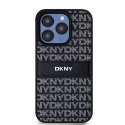 Etui DKNY Leather Mono Stripe & Metal Logo na iPhone 15 Pro Max - czarne