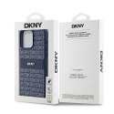 Etui DKNY Leather Mono Stripe & Metal Logo na iPhone 15 Pro Max - niebieskie