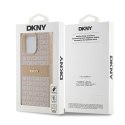 Etui DKNY Leather Mono Stripe & Metal Logo na iPhone 15 Pro Max - różowe