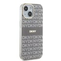 Etui DKNY IML Mono & Stripe MagSafe na iPhone 15 / 14 / 13 - beżowe