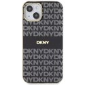 Etui DKNY IML Mono & Stripe MagSafe na iPhone 15 / 14 / 13 - czarne