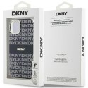 Etui DKNY IML Mono & Stripe MagSafe na iPhone 15 / 14 / 13 - czarne