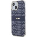 Etui DKNY IML Mono & Stripe MagSafe na iPhone 15 / 14 / 13 - niebieskie