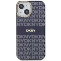 Etui DKNY IML Mono & Stripe MagSafe na iPhone 15 / 14 / 13 - niebieskie